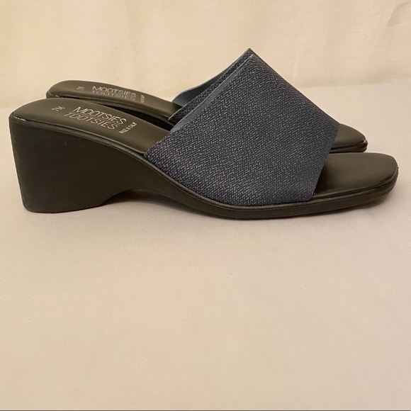 MOOTSIES TOOTSIES Denim-Look Slip On Sandals - Picture 2 of 9